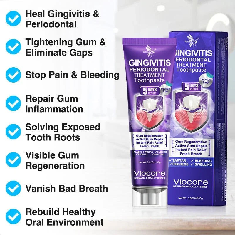 🦷VioCore Bee Venom Gingivitis & Periodontitis Treatment Toothpaste