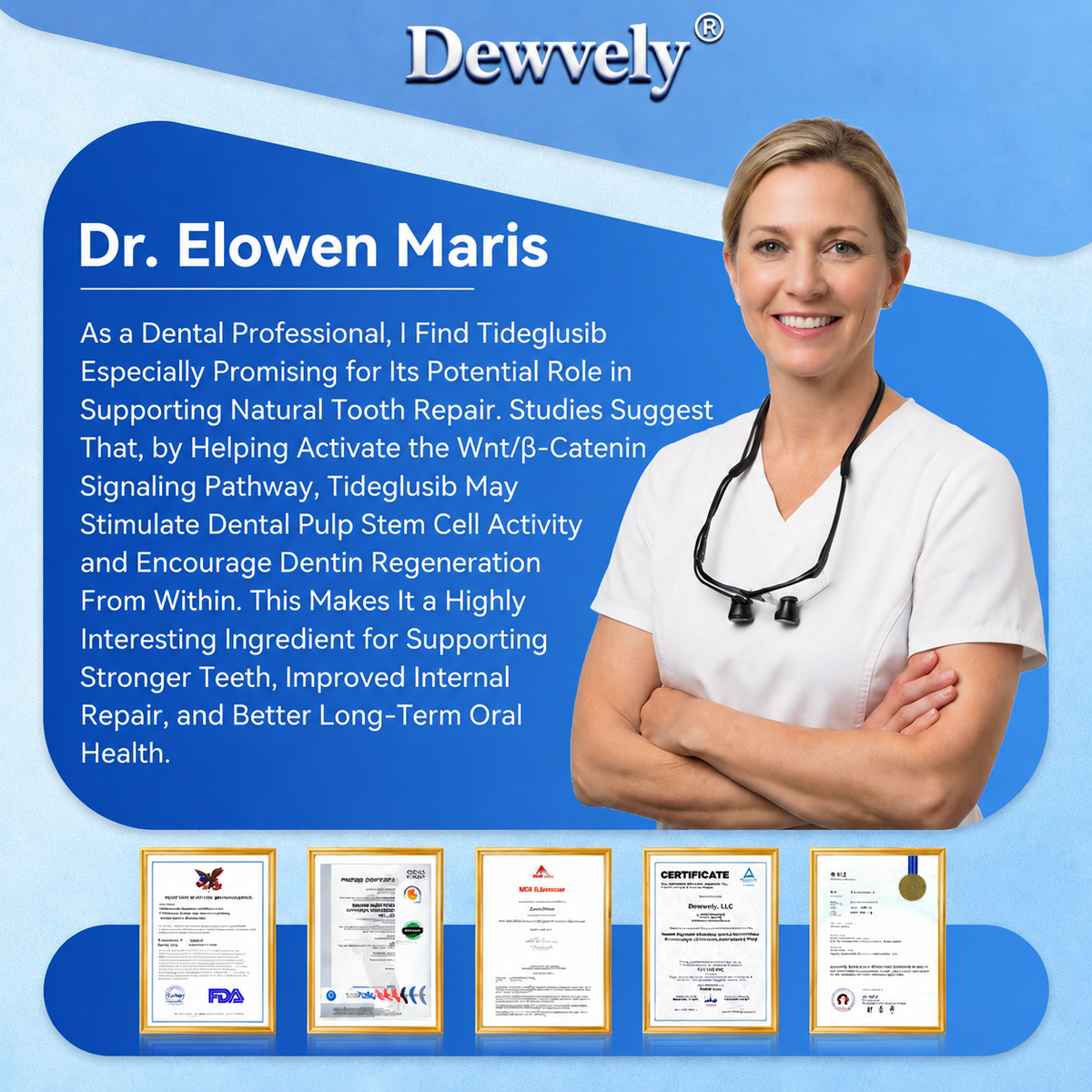 Dewvely® 🦷 Tideglusib Fast‑Dissolving Tooth & Gum Repair Oral Strips ✨