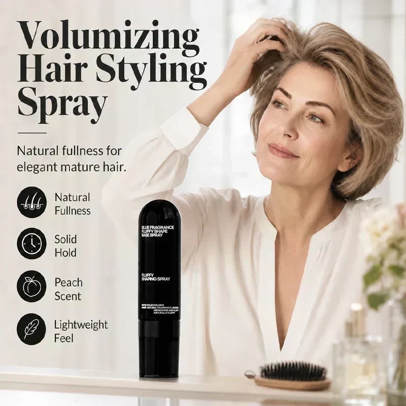 ⏳🔥LIMITED-TIME 70% OFF! ⏰Peach-Scented Volumizing & Setting Spray – Lightweight, Bouncy Hair & Long-Lasting Hold ✨